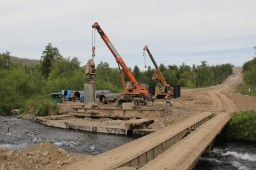 На Камчатке продолжается строительство автозимника «Анавгай-Палана»